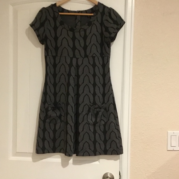 Enfocus Studio Black and Gray Mini Dress - Picture 1 of 4